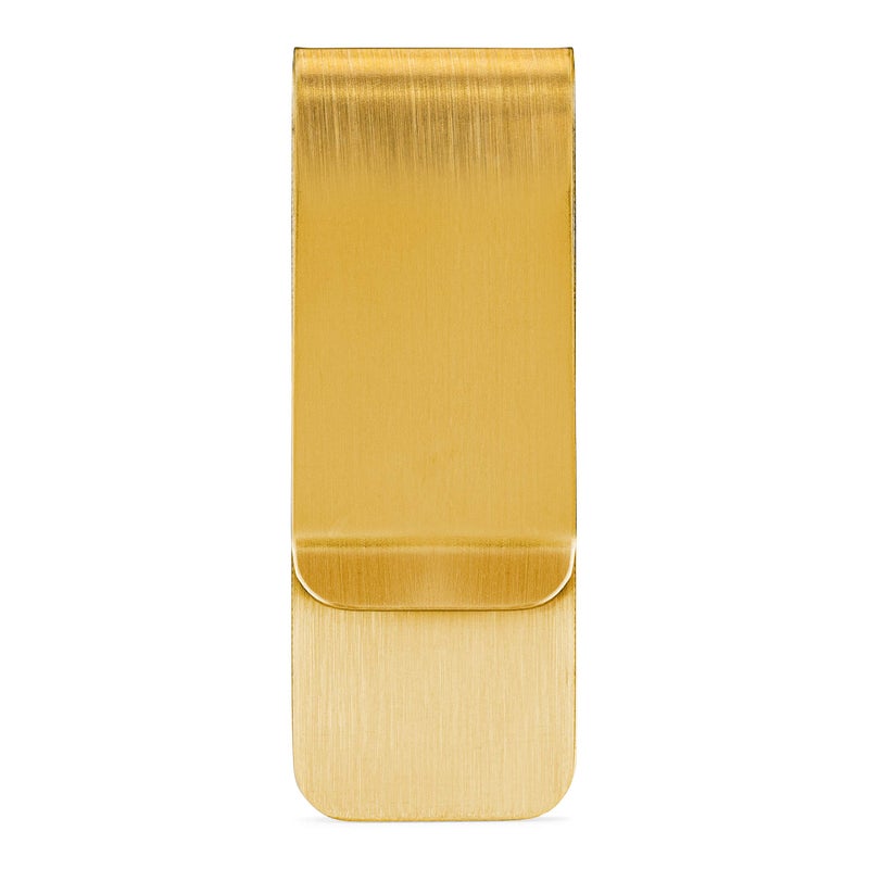 Perfect Order Stainless Steel Money Clip Holder Slim 2 1/8 by 3/4 Inches (Gold, 1) - Image 2